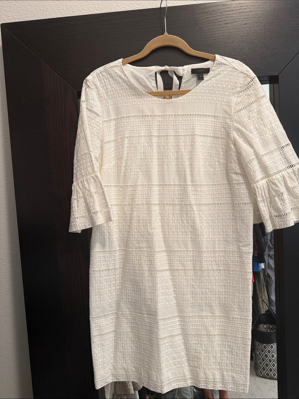 J. Crew White Lace Mini Dress